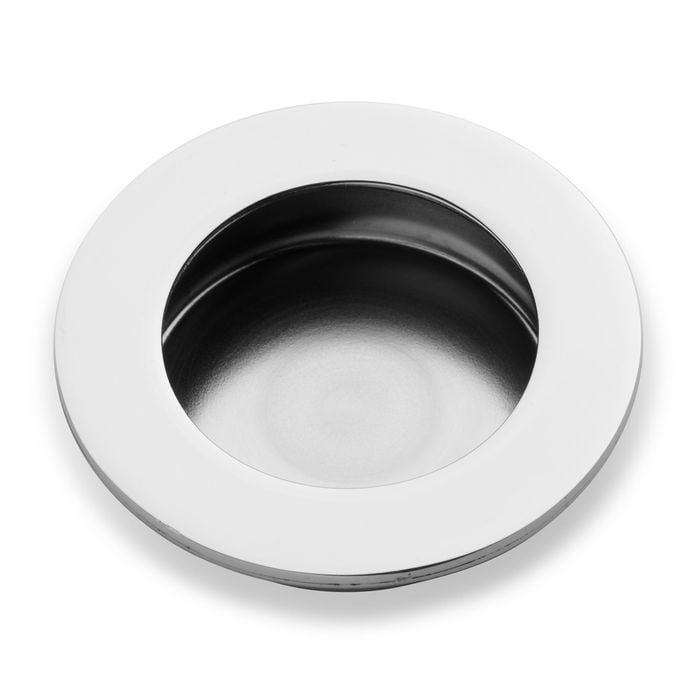 Lemaar 50mm Polished Stainless Steel Round Flush Pull
