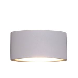 CLA Lighting Tama LED Exterior Surface Mounted Curved Up/Down Wall Light IP54 White