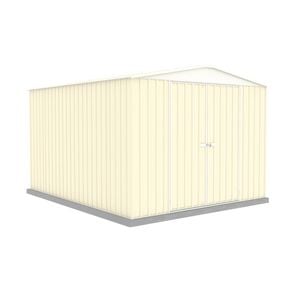 Absco Sheds 3.00mW x 3.66mD x 2.30mH Classic Cream Double Door Highlander Garden Shed 