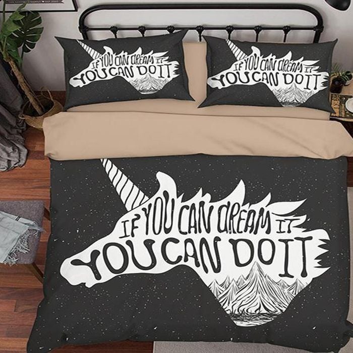 3D Unicorn Head 153 Bedding Set Pillowcases Quilt Duvet Cover Set Queen King