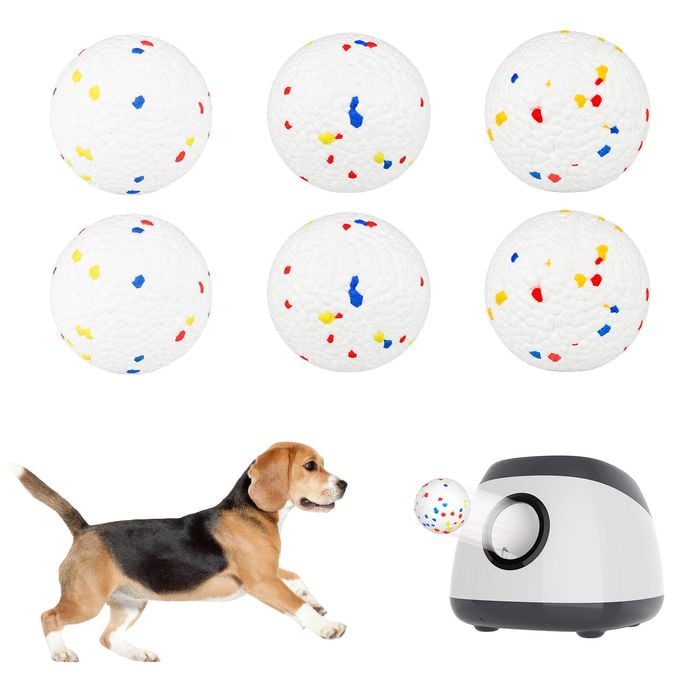 Advwin E-tpu Dog Balls 6 Pack For Dog Ball Launcher Interactive Tennis Balls