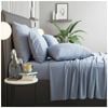 Renee Taylor Comfort T’s Organic Cotton Melange Jersey Sheet Set Ink Double