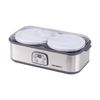 Devanti Greek Yoghurt Maker Machine 2x960ml Large Tubs Temp Control Grey