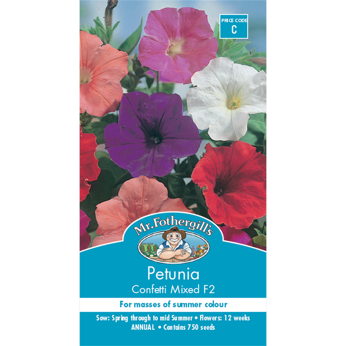 Mr Fothergill's Petunia Confetti Mixed Seeds