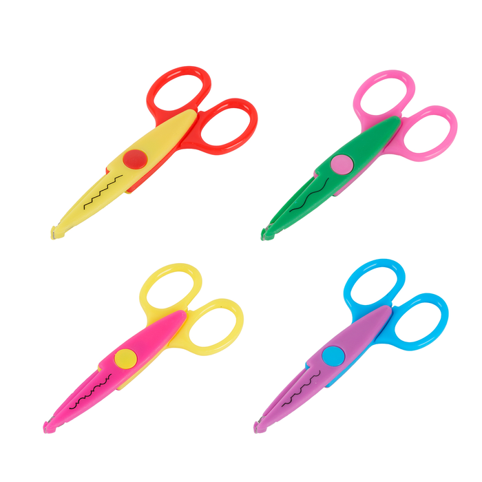 All Set 130mm x 65mm Scissors - Pack of 4
