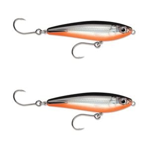 2x Rapala 7cm Saltwater X Rap SubWalk Walk the Dog Bait Fish Lures - Red Belly