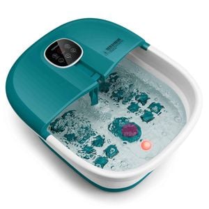 Costway Folding Foot Bath Massage Heat Footbath Spa Remote Blue