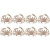 8PK LVD Magnet Diamonte Crab Decorative Home Decor Ornament 4.5x5cm
