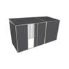 Build-a-Shed 1.5 x 3.7 x 2m Single Sliding Side Door Skillion Shed - Grey