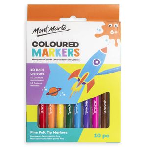 Mont Marte 10 Piece Coloured Markers