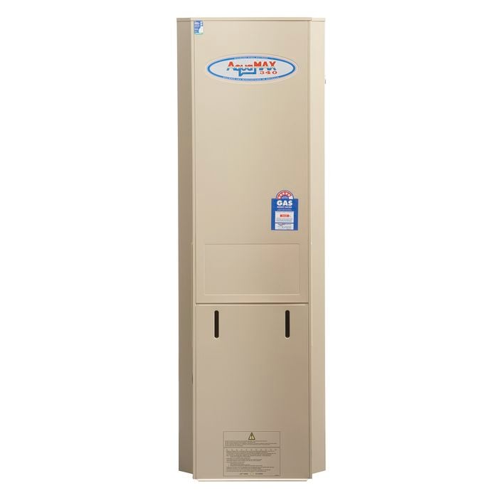 AquaMAX 155L Natural Gas Stainless Steel Water Heater Without Mixing Valve