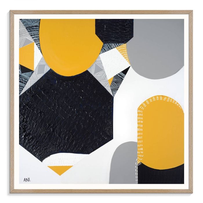 Artist Lane "Sunburnt Country 1  " by Ani Ipradjian - 102x102cm Timber Framed Print