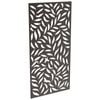 ProtectorAl 300-1200 x 1201-2400mm Black Satin Large Leaf Unframed Solid Aluminium Decorative Panel 