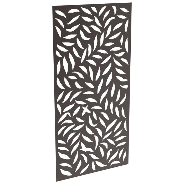 ProtectorAl 300-1200 x 1201-2400mm Black Satin Large Leaf Unframed Solid Aluminium Decorative Panel 