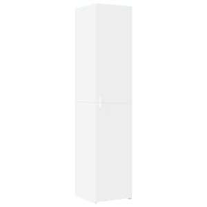 vidaXL Highboard Storage Cabinet Cupboard Tall Buffet White Composite Wood