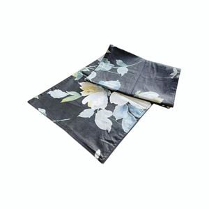 CottonMore 100% Slub Cotton Dining Table Runner 190x31cm Black