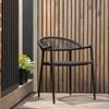 Mimosa Aluminium Rope Dining Chair - Black