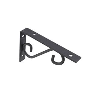 Carinya 150 x 100mm Black Scroll Stayed Bracket