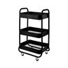 Ezystorage Kozo Black 3 Tier Utility Trolley