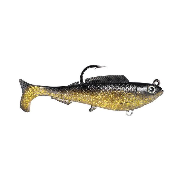 ZMan HerculeZ 4" Rigged Soft Plast Swimbait Fishing Lure Gold Rush