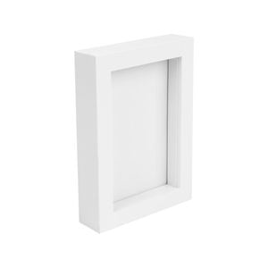 Nicola Spring 3D Box Photo Frame - 4" x 6" - White