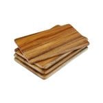 Davis & Waddell Acacia Wood Individual Serving Board Set Of 4