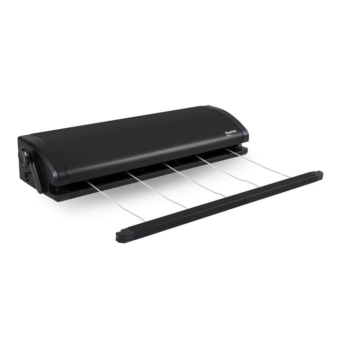 Daytek Anthracite Black Retractable Clothesline - 5 Line