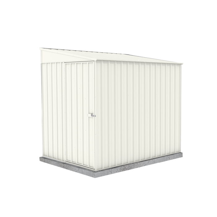 Absco Sheds 1.52 x 2.26 x 2.06m Surfmist Narrow Single Door Garden Shed
