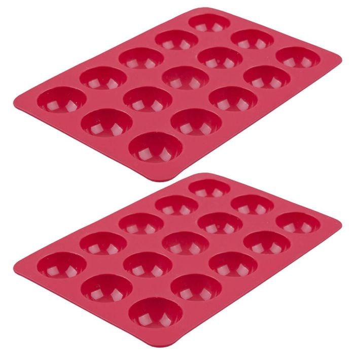 3PK Daily Bake Silicone 15 Cup Small Dome Dessert Mould 3x1.5cm