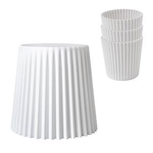 Artiss Bar Stools Stackable White x4