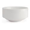 Olympia Stacking Soup Bowls Lumina White 398ml 14oz 6 Pack Commercial Tableware Hospitality Kitchen Dining Bowls