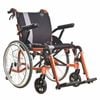 Self-propelled Wheelchair - Lightweight Aluminium Frame With Tga Certification, 22-inch Puncture-proof Wheels - Orange