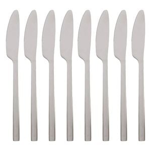 Argon Tableware Stainless Steel Dinner Knives - 21cm - Pack of 8