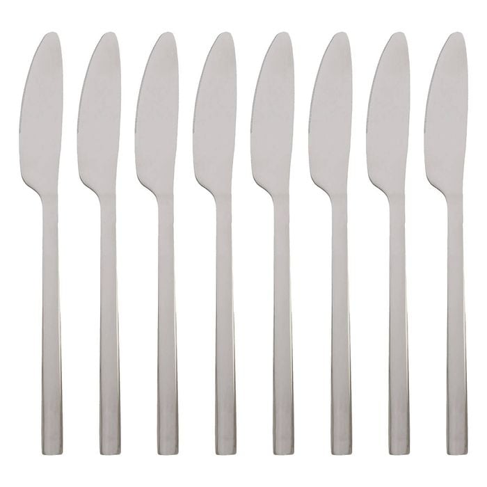 Argon Tableware Stainless Steel Dinner Knives - 21cm - Pack of 8