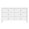 Cosmoliving 6-drawer Dresser In White With Scalloped Detail