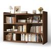FORET Bookshelf Expandable Open Shelf Storage Unit 3 tier (60-110cm) Walnut