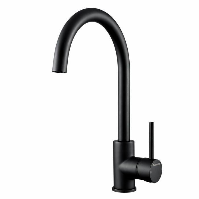 Mondella WELS 5 Star 6L/min 35mm Black Matte Resonance Side Pin Lever Sink Mixer