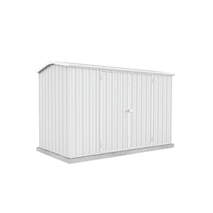 Absco Sheds 3.0 x 1.52 x 1.95m Surfmist Premier Double Door Garden Shed
