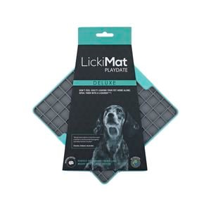 LickiMat Playdate Tuff Slow Food Bowl Anti-Anxiety Mat for Dogs - Blue