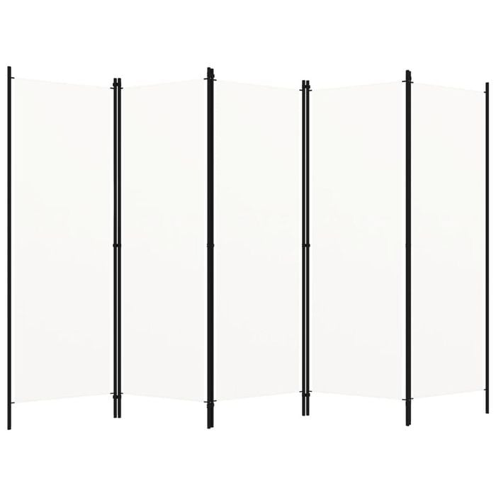 vidaXL 5-Panel Room Divider Panel Privacy Screen Partition Living Room ...