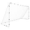 Costway 367x124cm Soccer Goal Heavy Metal Frame PE Netting-White