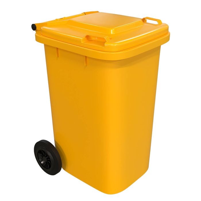 Handy 100L Yellow Wheelie Bin - Yellow