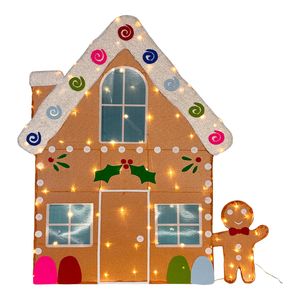 Mirabella 95cm Twinkling Gingerbread House