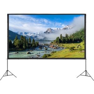 VEVOR 420x274cm Inflatable Movie Screen Black for Outdoor Parties Backyard Movie Night