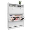 45 Pairs Shoe Cabinet White