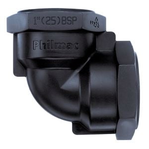Marley Philmac 1-1⁄2" Black Fi/Fi Threaded Elbow