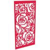 ProtectorAl 300-1200w x 1201-2400h Light Red/Gloss White Roses Unframed Composite Deco Panel