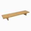 Desky Minimal Monitor Stand - Light Oak Rubberwood
