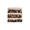 Multi-Purpose Animal Hide Diamond Patch Brown with Woollen Fleece Reverse