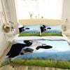 3D Grassland Cow 148 Bedding Set Pillowcases Quilt Duvet Cover Set Queen King